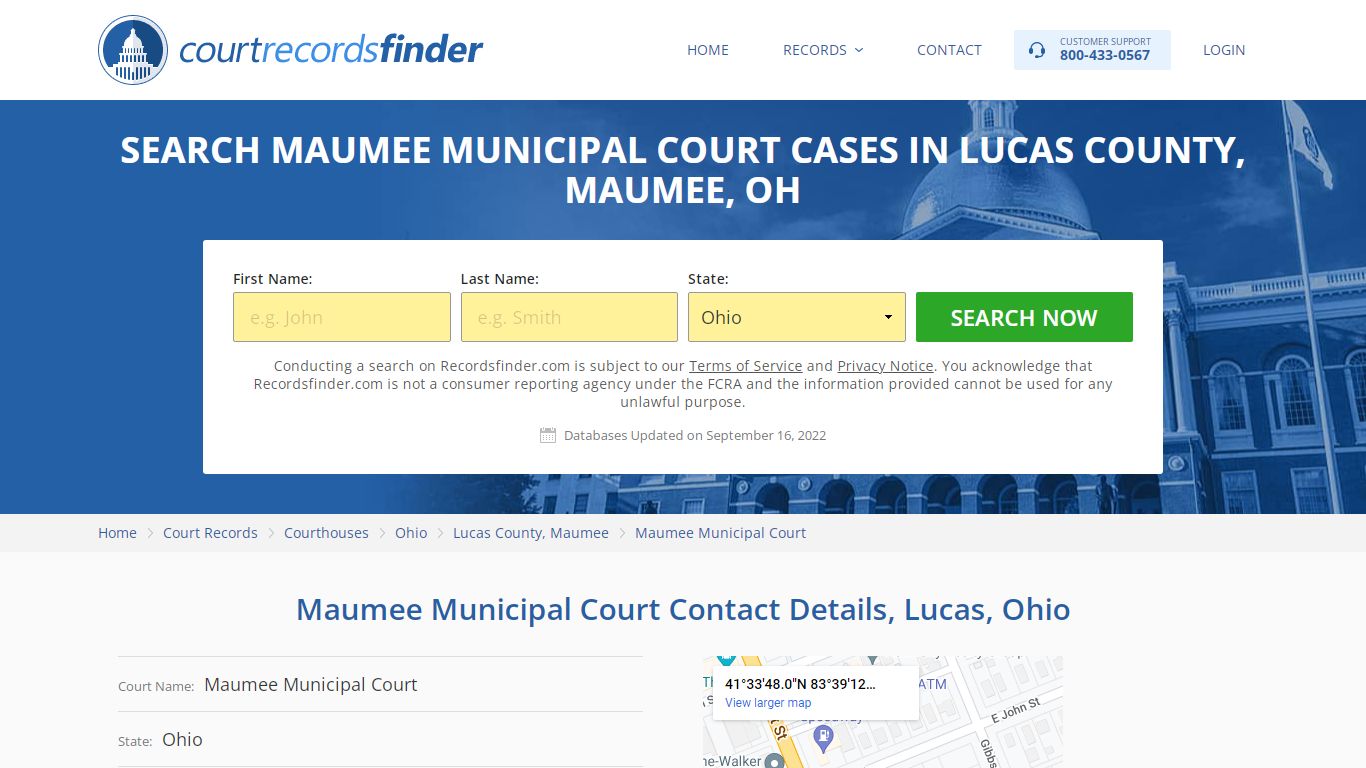 Maumee Municipal Court Case Search - RecordsFinder